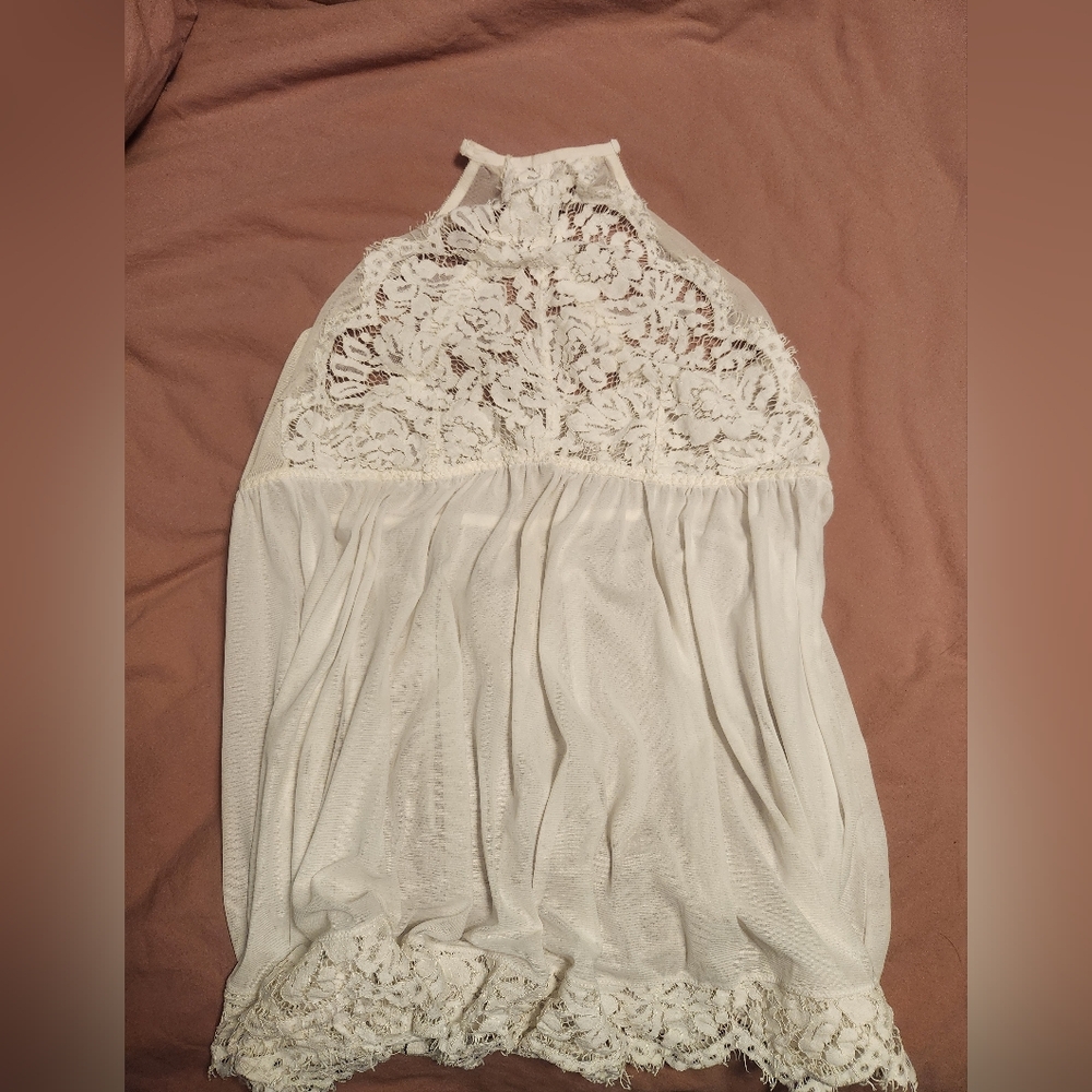 Size 3, white lingerie